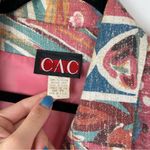 Vintage 80s 90s Pastel Retro Funky Blazer Jacket Sz 16 Boho Aztec Western Print Pink Photo 7