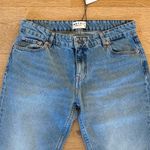 Motel Rocks Motel Flkare Jeans Rigid Low Rise Size 30 Color Bright Blue Used Photo 1