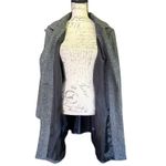 Apt. 9  $80 Black Hering Single Button Front Wool Blend Coat Size Large Photo 2