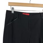 Saks 5th Avenue Saks Fifth Avenue Red Label Women’s Trousers Leather Detailing Black Size 0 Photo 3