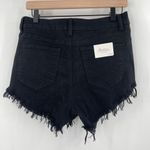 KANCAN Jean Shorts Size 11/29 Black NWT Denim Stretch Cutoff Fringe Summer Photo 9