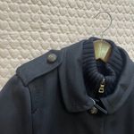 Moschino  Womens Black Wool blend Front Button Peacoat Size 40 Photo 6