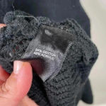 House of Harlow  Nicole Richie Black Crochet Knit Spaghetti Strap Midi Dress Photo 6