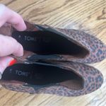Toms Kelsey Animal Print Brown Wedge Booties Size 10 Photo 4