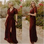 Baltic Born  Grace Sparkle Gown In Mulberry Photo 1