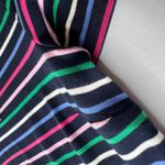 Talbots  Striped Knit Shift‎ Dress Large Bow Colorful Preppy Cotton Retro Office Photo 7