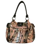 Montana West  Leather Studded Bling Buckle Top Handle Zip Handbag Stylish Camo Photo 5