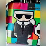 Karl Lagerfeld Maybelle Choupette Multicolor Satchel w Matching Coin Purse NWT Photo 3