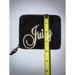 Juicy Couture Vintage Black  Wallet‎ Card Holder Case Velvet Y2K Zip Around I Photo 8