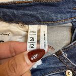 Loft Ann Taylor Made and Loved Straight Crop Jeans Blue 31/12 Denim Mid Wash # Photo 7