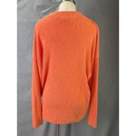 FP Beach  Orange Slouchy Knit Mock Neck Sweater Oversized Pullover Size M Photo 5