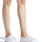 Shoedazzle White Linen Platform Sneakers Photo 0