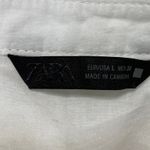 ZARA Women's White Sleeveless Eyelet Embroidered Button Down Blouse Tank Top L Photo 2