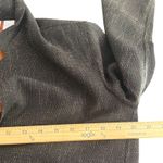 Chico's  1 Black Textured Blazer Jacket Silk Lining Bamboo Chinese Size M Brown Photo 10