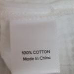 Evereve  ROAN + RYAN WHITE 100% SLUB COTTON BOHEMIAN PRAIRIE LAGENLOOK BLOUSE XS Photo 10