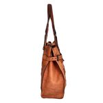 Mulberry Vintage Tonal Cognac Brown Leather Woven ‘Elgin’ Western Tote Bag Photo 3