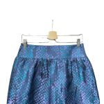 LK Bennett L.K. Bennett Aminta Jacquard Animal Print Mini Skirt‎ Emerald Blue Size US 6 Photo 3