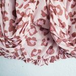 Free People Baby Pink Leopard Print Mesh Top Photo 5