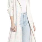 Something Navy NWT  Tie Dye Trench Coat Duster Jacket Pink Blue Size XS Photo 0