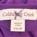 Coldwater Creek  Silk Blend Purple Cardigan Sweater Sz S Photo 13