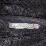 Bisou Bisou ‎ Sheer Black Lace Shirt Photo 8