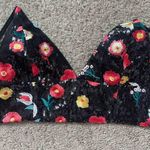 Forever 21 black and red floral sparkle barlette size medium Photo 1