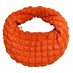 Pretty Little Thing Quilted Curved Grab Bag in Orange Photo 0