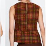 ZARA Plaid peplum Sleeveless Top- Photo 7