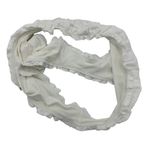 Aerie White Cheeky Lettuce Hem Bikini Bathing Suit Bottoms White Eyelet medium Photo 5