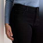 Quince NWT Luna Stretch Slim Straight Jeans in Black Women’s Sz 28 (26” inseam) Photo 2