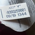 American Eagle Hoodie Womens Large Pink Pullover‎ Logo Drawstring Sporty Preppy Photo 11