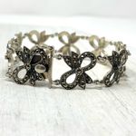 JACK JUDITH sterling silver marcasite bracelet, 23.7g Photo 1
