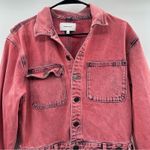 Current/Elliott  The Jumpsuit Long Sleeve Denim Dress in Acid Pink‎ Size 2 Photo 3
