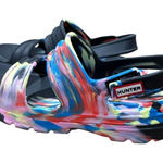 Hunter Women's Black and Pink Sandals Photo 0