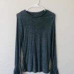 14th & Union bell wrist long sleeve Gray basic tee Photo 1