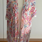 Coldwater Creek  Multicolor Paisley Sheer Kimono One Size Photo 0