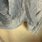 Hummingbird Womens Large Boho Distressed Relaxed Hooded Gray Lightweight Top Photo 4