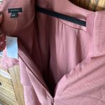 NWT Ann Taylor Elbow Sleeve Overlay Sheath‎ Dress Rose Pink Crosshatch Size 14 Photo 10