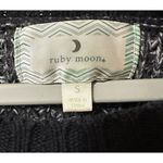 Anthropologie Ruby Moon Women's Sweater Black White‎ Pullover Long Sleeve Crew Neck Size Small Photo 4