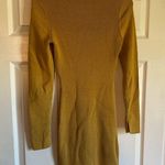 French Connection Joanna Mari long sleeve midi sweater dress extra small harvest mustard yellow Photo 7