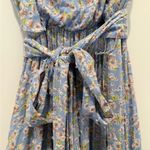 Lulus  Sunny Bliss Light Blue Floral Print Tiered Maxi Dress Photo 12