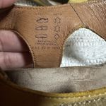 Taos Sheila Yellow Leather Wedge Sandals Women's 8.5 EU 39 Comfort Portugal Photo 9