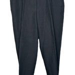 The Limited  Pinstripe Drawstring Pull on  Linen Rayon Blend Pants Size Medium Photo 0