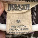 Duluth Trading Co Plaid Flannel Shirt Size Medium Purple Photo 5