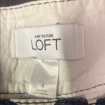 Loft Blue and White Bermuda Shorts Abstract Dot Design Photo 1