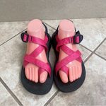 Chacos Chaco Women's Sz 9 Strappy Sports Sandals Pink & Black Outdoors EUC Hiking Photo 2