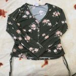 No Boundaries  Floral Long Sleeve Top Photo 1