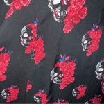 Royal Bones  BY TRIPP Black and Red Floral and Skull Pattern Dress EUC Size Small Photo 7