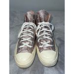 Converse Women’s Chuck Taylor All Star PINK Metallic Hi Top Sneakers US 7 Photo 1