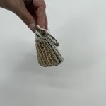 Vintage Small Beaded Coin Pouch Delicate Dainty Tan Photo 2
